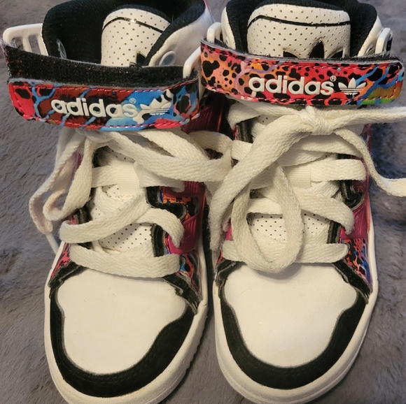 Little Kids Multi-colored Addias - Picture 3 of 3